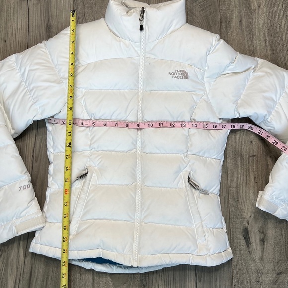 The North Face Women's 700 White Nuptse Goose Down Puffer Jacket Size XS $450 - Picture 5 of 16